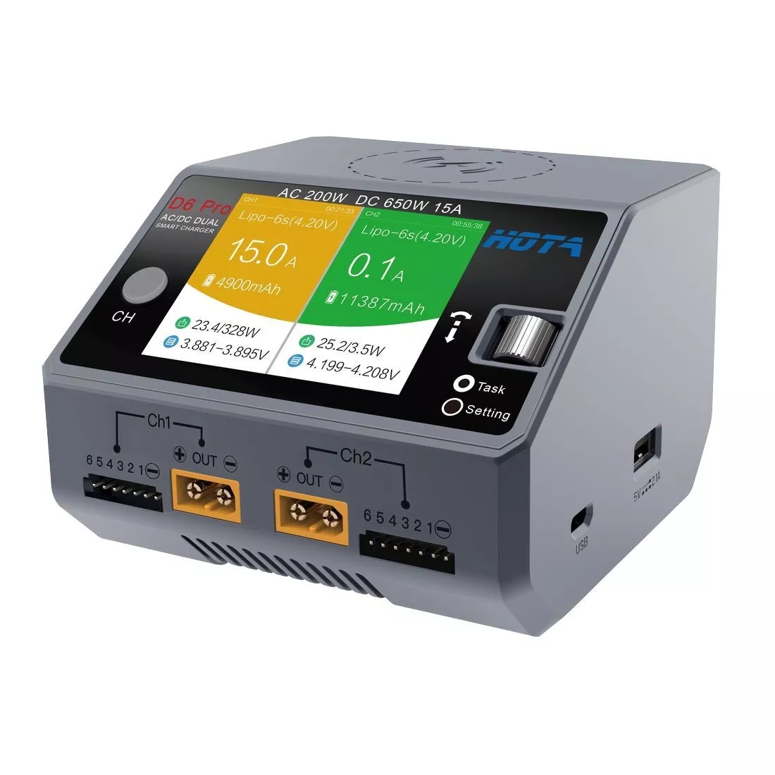 HOTA D6 Pro Lipo Battery Charg - Hota D6 Pro Dual Lipo Charger ulasan dan harga